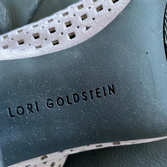 LOGO PeepToe Ankle Bootie Size7 Light Lavender Stacked Heel Casual Chic Bohemian - Picture 8 of 10